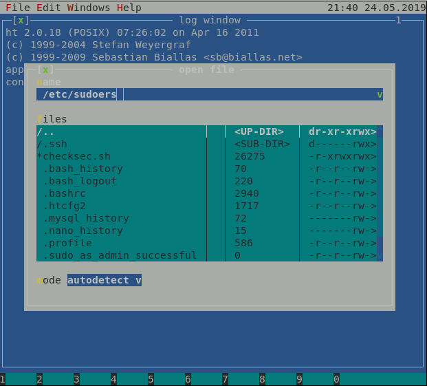 Opening file