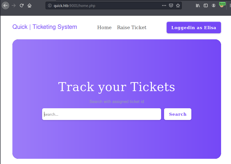 Quick ticketing system