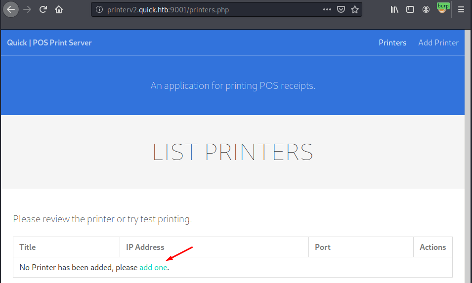 Adding printer