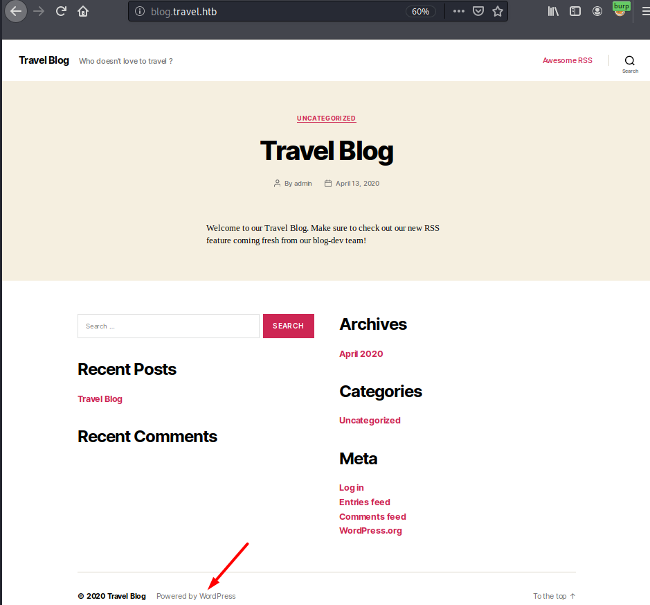 Blog subdomain