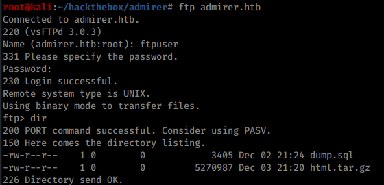 FTP access